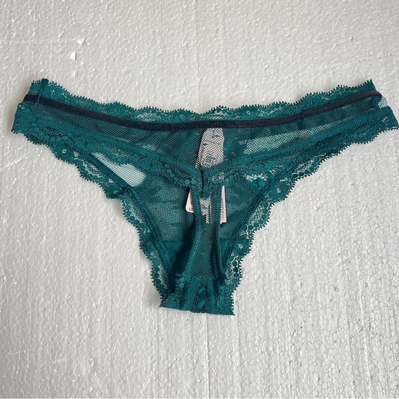Victoria secret Dream Angels Green Lace Thong panties NWT Size XS - Picture 2 of 4
